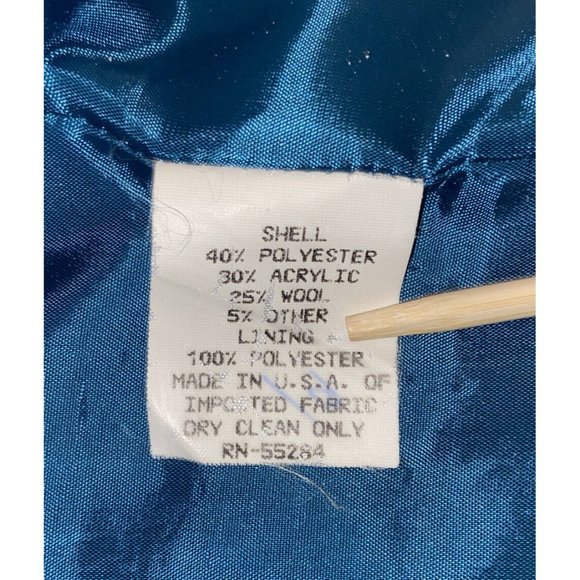 Vintage Preston & York Southwestern Aztec Navajo Blanket Wrap Blanket Skirt Sz 8 - Picture 7 of 9